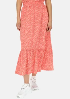 New Seaside Maine Long Skirt W Blush Flower