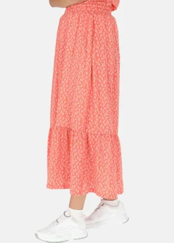 New Seaside Maine Long Skirt W Blush Flower