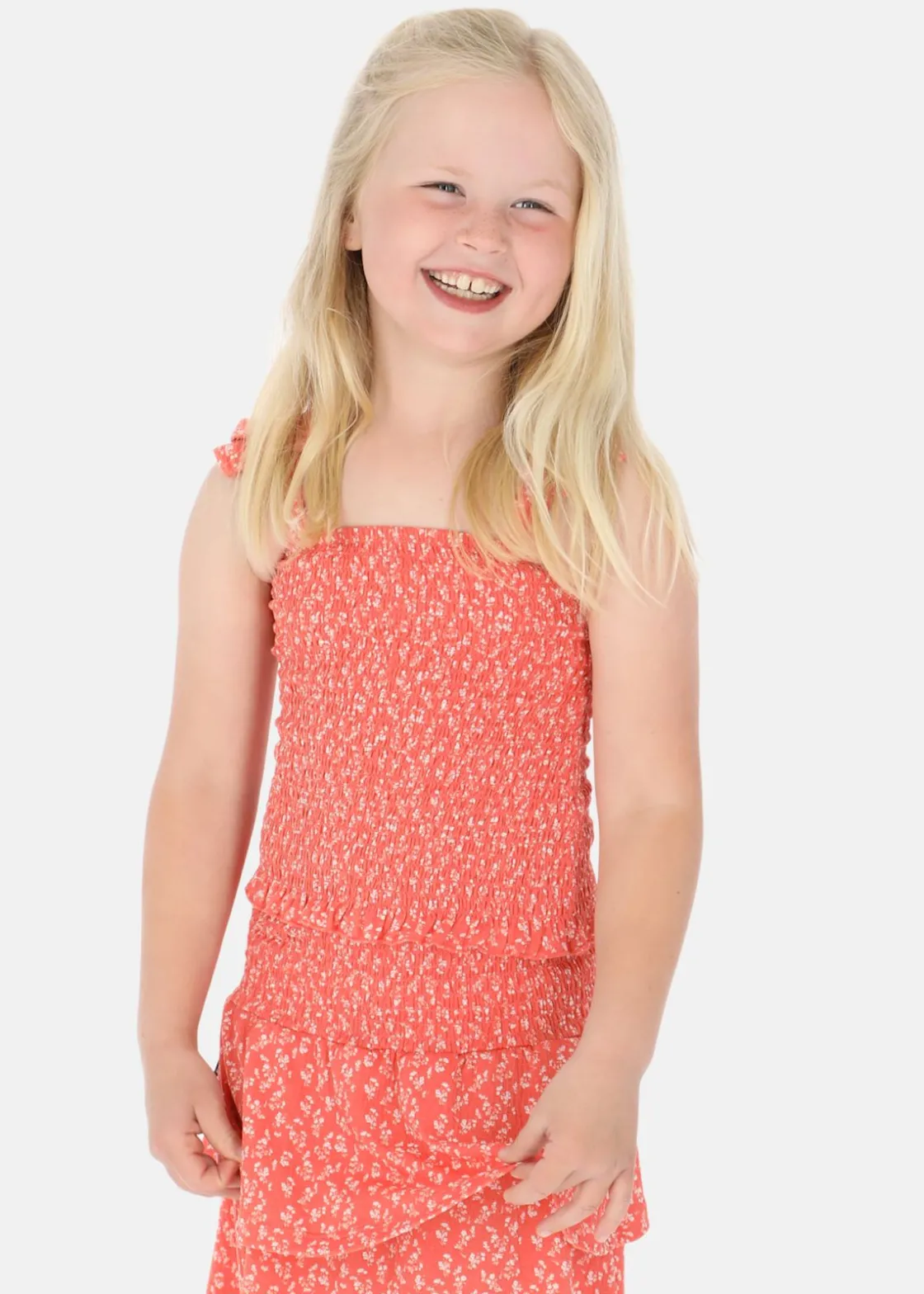 Best Seaside Maine Smock Top JR Blush Flower