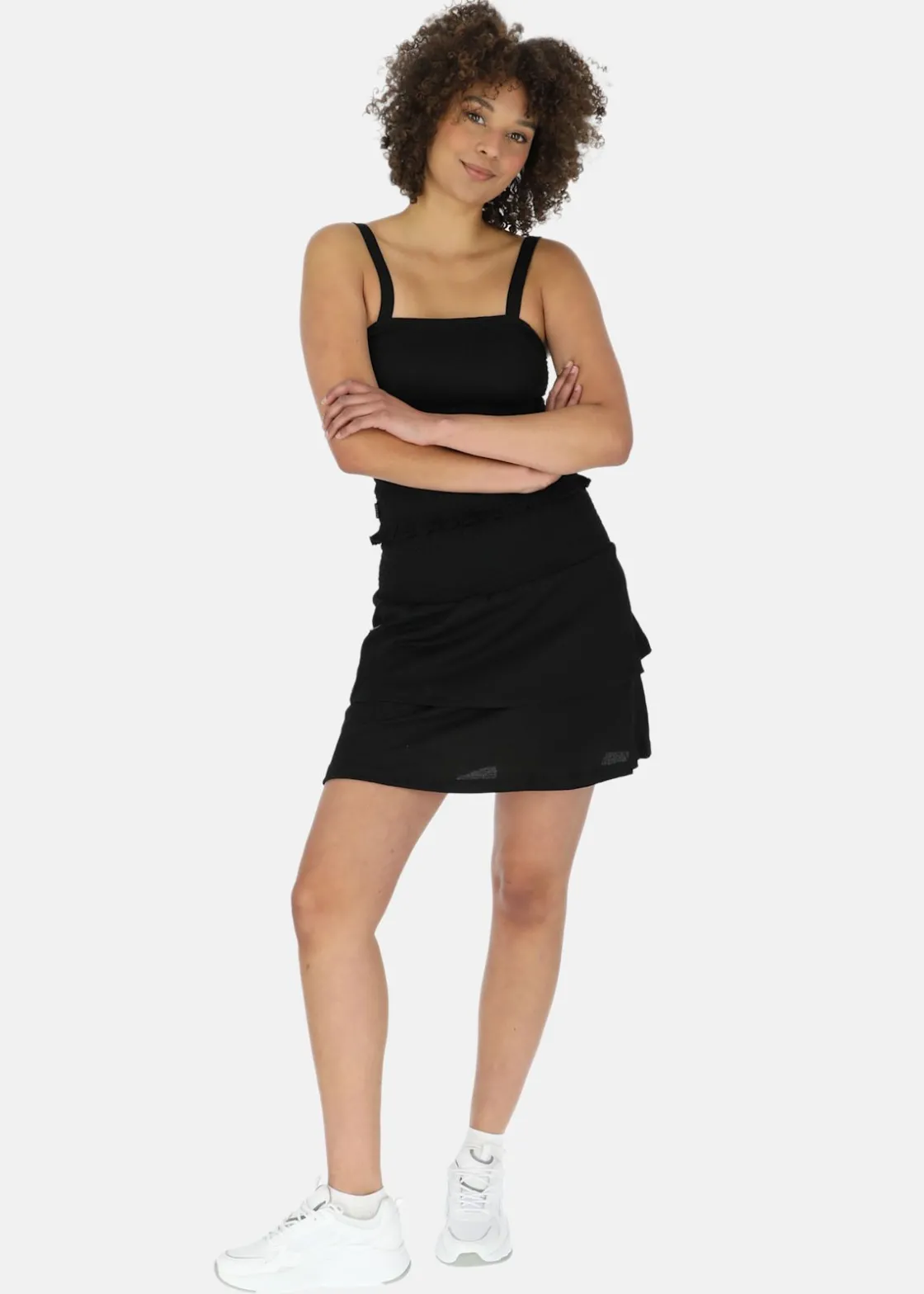 Seaside Maine Smock Top W Black