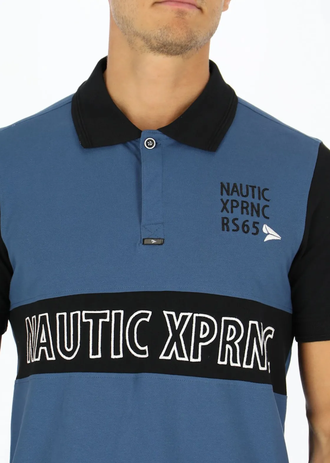 Hot Nautic XPRNC Marstrand Logo Piké Denim Blue/Black