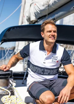 Clearance Nautic XPRNC Marstrand Logo Piké Charcoal/Black