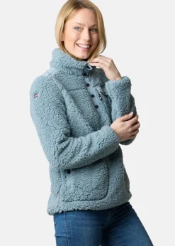 Hot Nautic XPRNC Marstrand Stretch Pile Half Neck W Sea Green