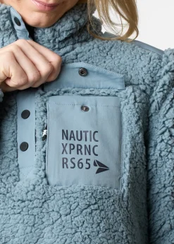 Hot Nautic XPRNC Marstrand Stretch Pile Half Neck W Sea Green