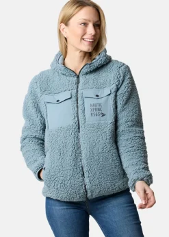 Online Nautic XPRNC Marstrand Stretch Pile Hood Jacket W Sea Green