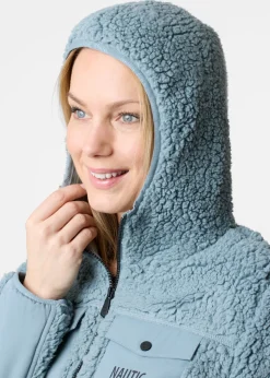 Online Nautic XPRNC Marstrand Stretch Pile Hood Jacket W Sea Green