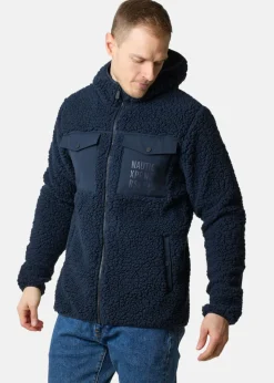 Clearance Nautic XPRNC Marstrand Stretch Pile Hood Jacket Dk. Navy