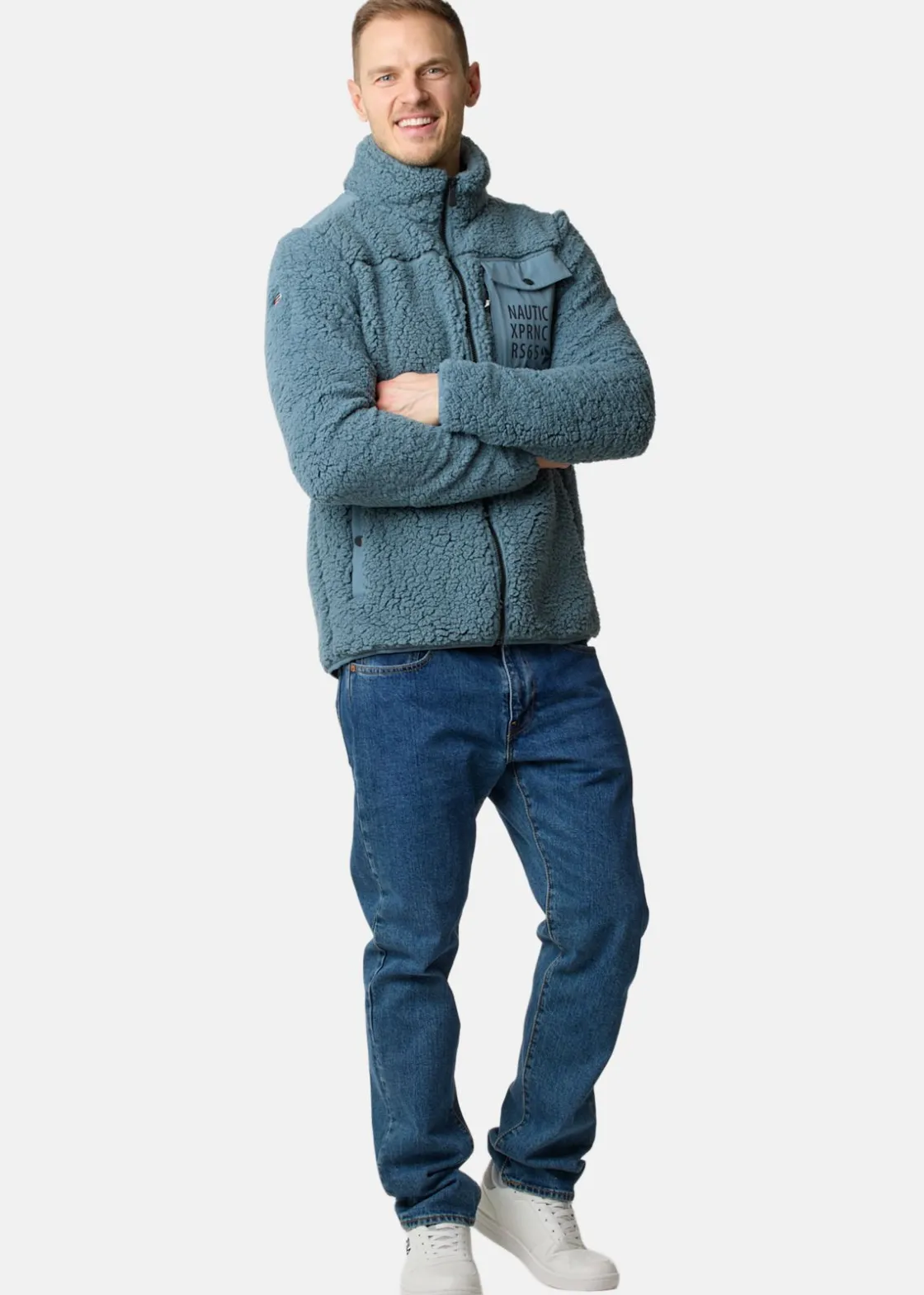 Discount Nautic XPRNC Marstrand Stretch Pile Jacket Dk. Seagreen