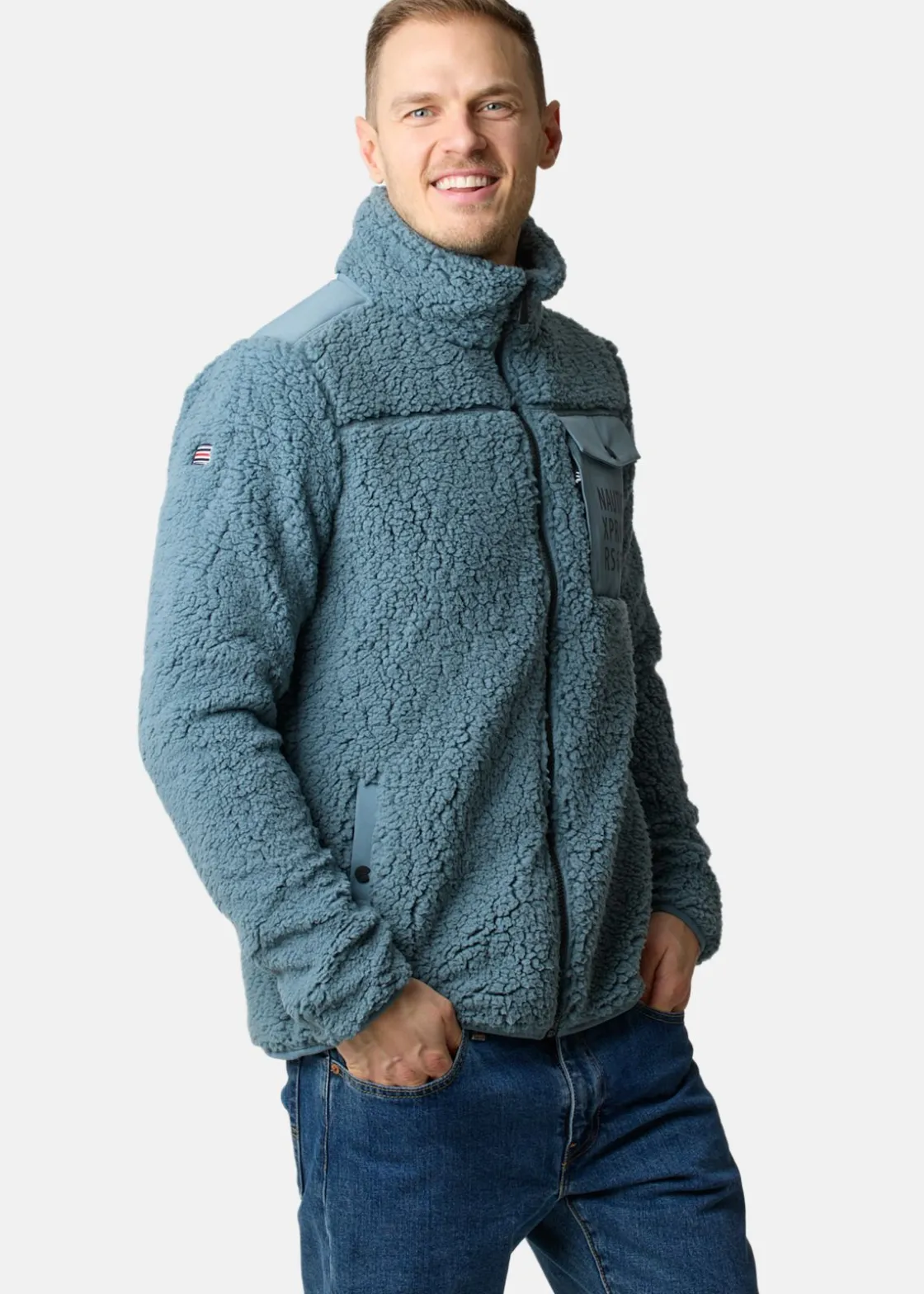 Discount Nautic XPRNC Marstrand Stretch Pile Jacket Dk. Seagreen