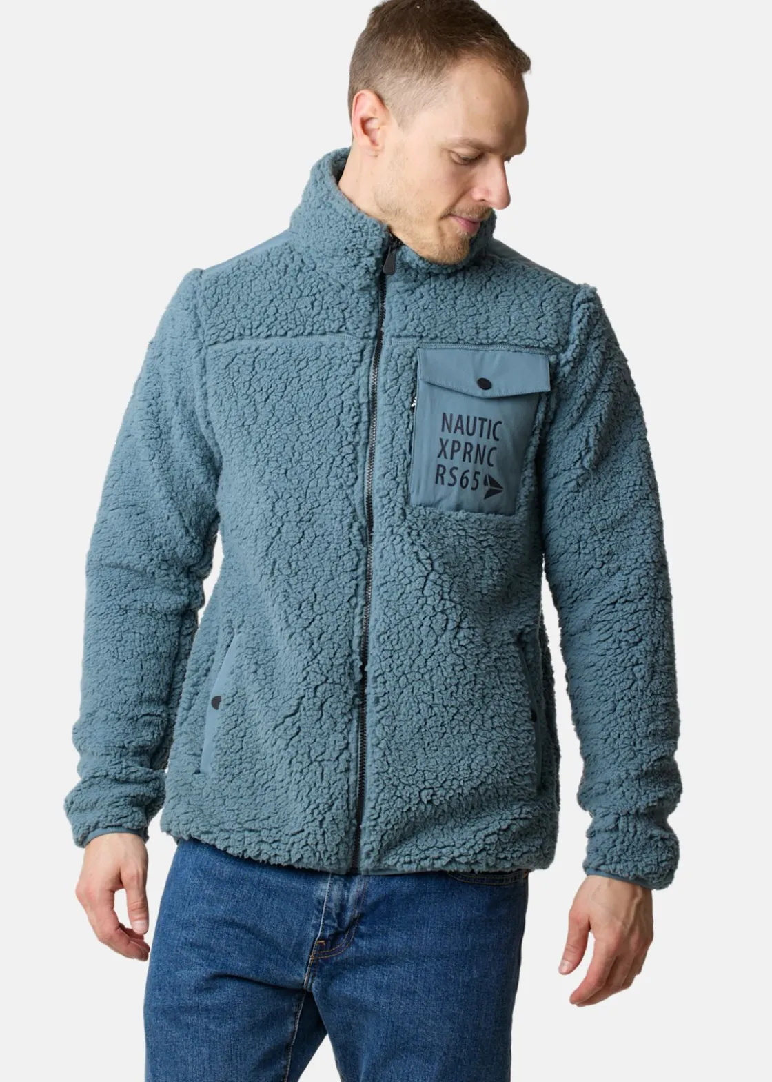 Discount Nautic XPRNC Marstrand Stretch Pile Jacket Dk. Seagreen