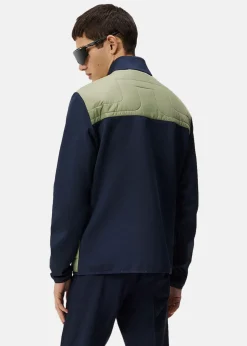 Online J.lindeberg Martino Quilt Hybrid Jacket Oil Green