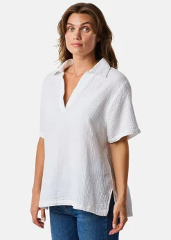 New Seaside Maxime Blouse W White