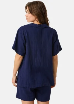 Best Seaside Maxime Blouse W Dk. Navy