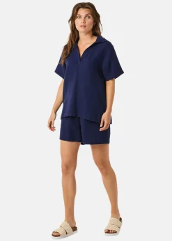 Best Seaside Maxime Blouse W Dk. Navy