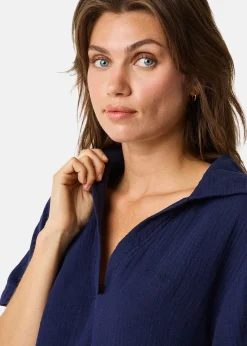 Best Seaside Maxime Blouse W Dk. Navy