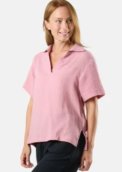 Seaside Maxime Blouse W Dusty Rose