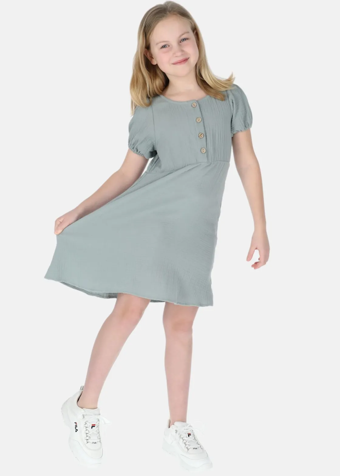 Best Seaside Maxime Dress JR Seaweed Green