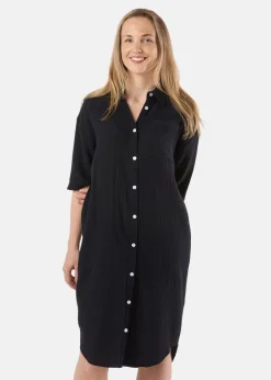 New Seaside Maxime Oversized Shirt W Black