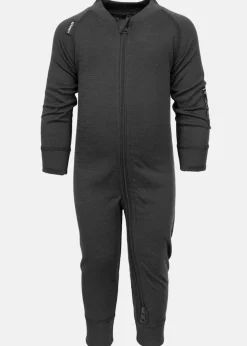 Outlet Lindberg MERINO OVERALL BLACK MELANGE