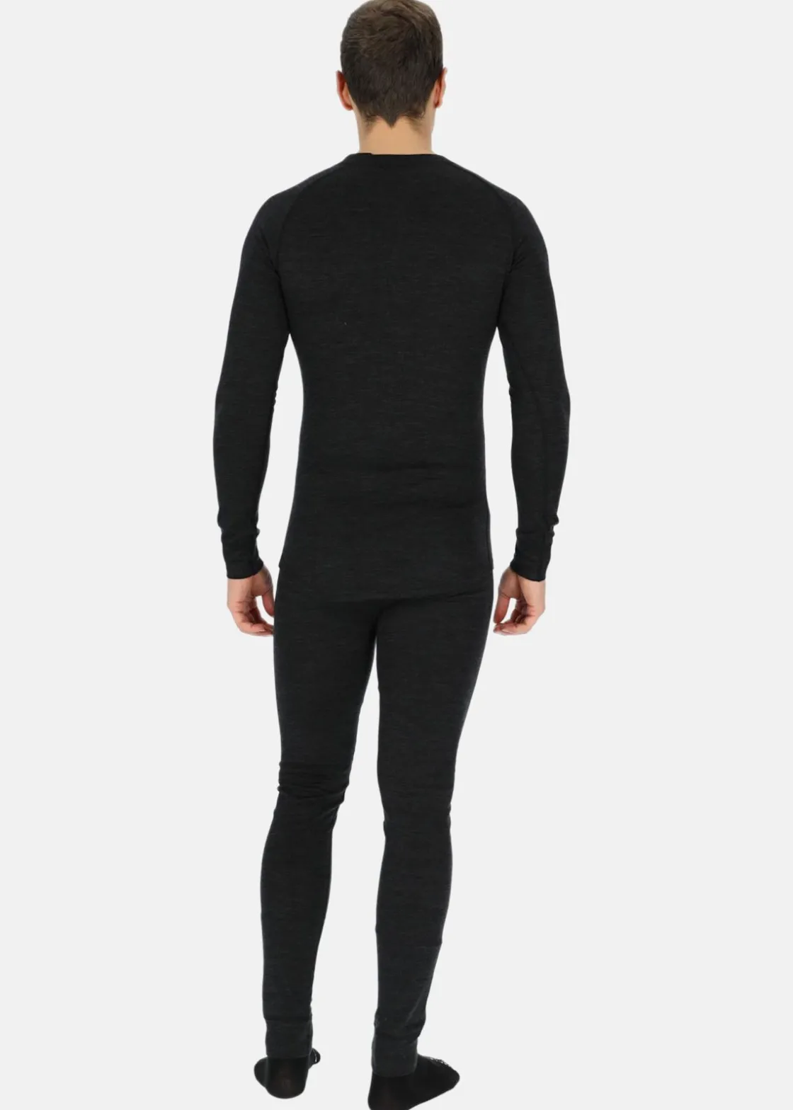 Outlet Lindberg MERINO SET, UNISEX BLACK MELANGE