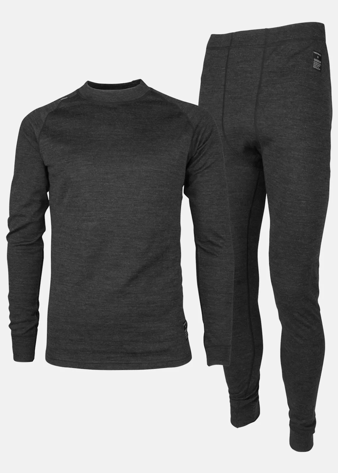 Outlet Lindberg MERINO SET, UNISEX BLACK MELANGE