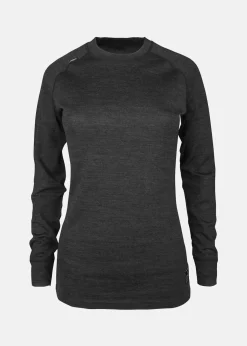 Hot Lindberg MERINO SET, WOMEN BLACK MELANGE