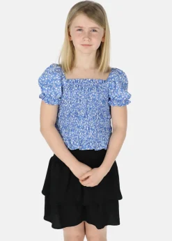 Seaside Miami Smock Top JR Blue Flower