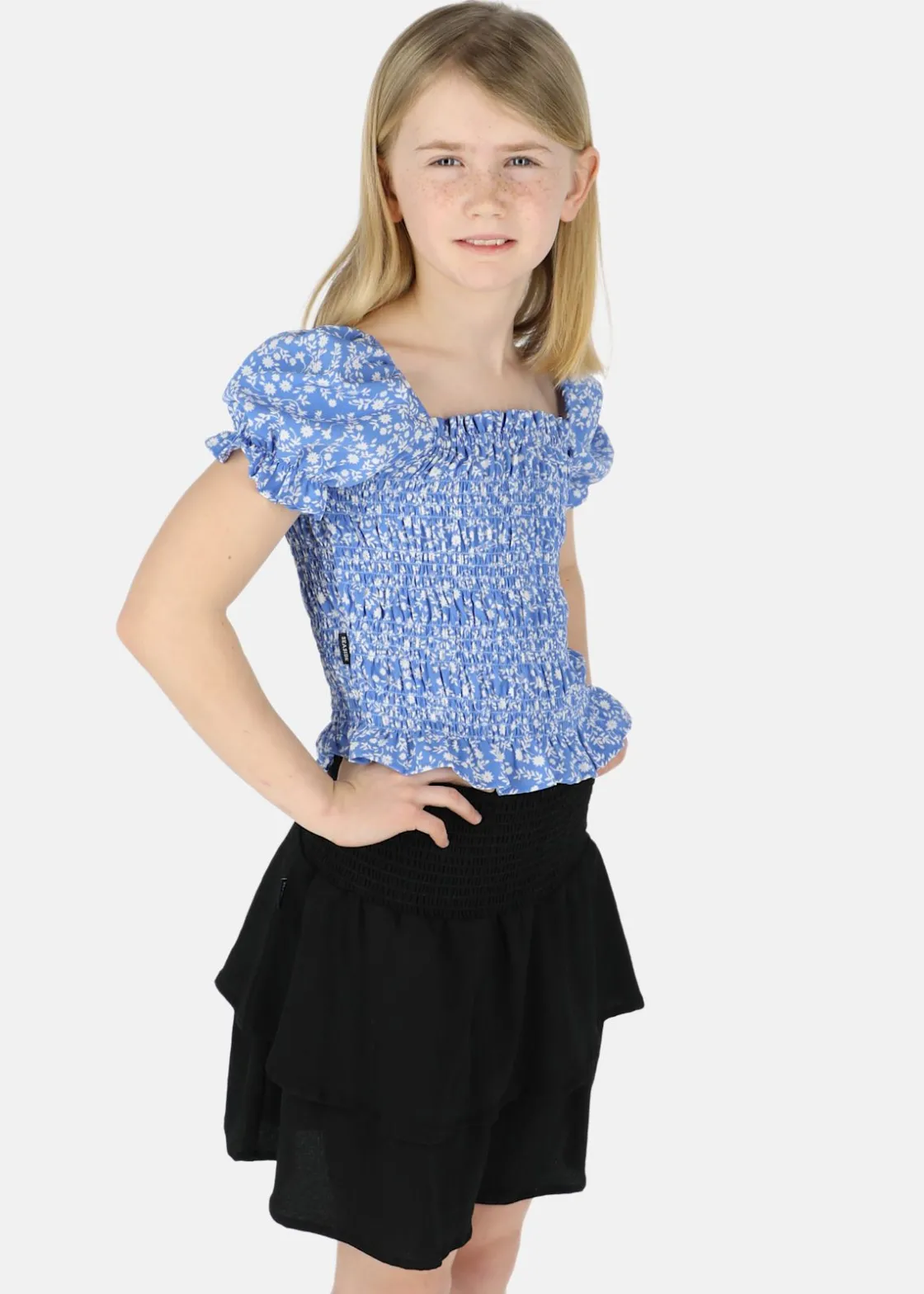 Seaside Miami Smock Top JR Blue Flower