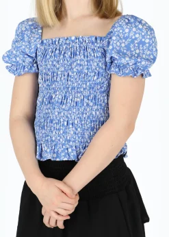 Seaside Miami Smock Top JR Blue Flower