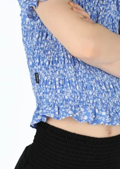 Seaside Miami Smock Top JR Blue Flower