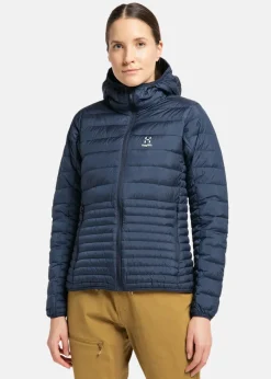 Clearance Haglöfs Micro Nordic Down Hood Women Tarn Blue