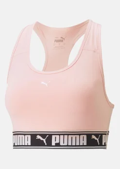 Clearance Puma Mid Impact Strong Bra Rose Dust
