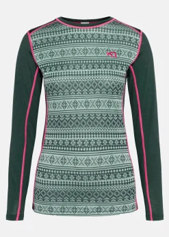 Online Kari Traa MINA LS DARK GREEN