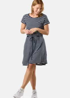 Best Saint Vincent Monaco Dress W stripe Navy/White