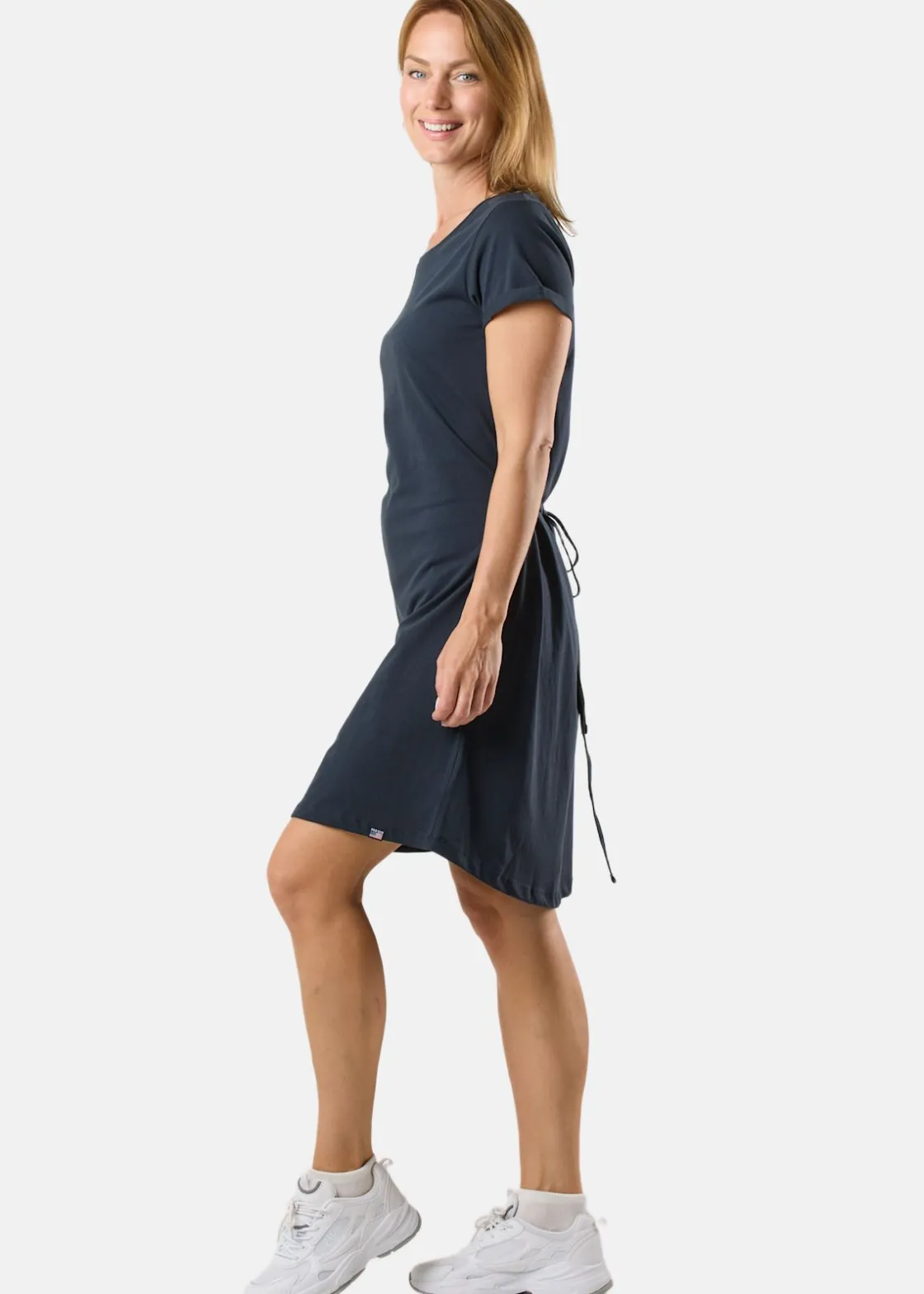 Hot Saint Vincent Monaco Dress W Solid Navy