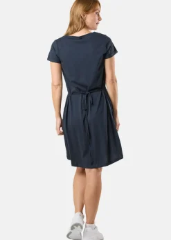 Hot Saint Vincent Monaco Dress W Solid Navy