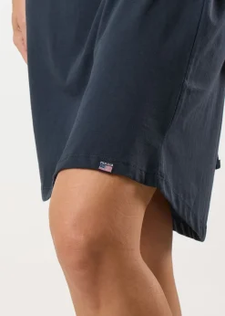 Hot Saint Vincent Monaco Dress W Solid Navy