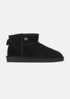 Best Seaside Montana Suede Wool Winter Boot Low W Black