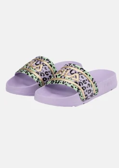 Outlet Fila MORRO BAY P slipper kids Viola-Leopard