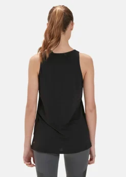 Hot Athlecia Mota W Slub Top Black Melange