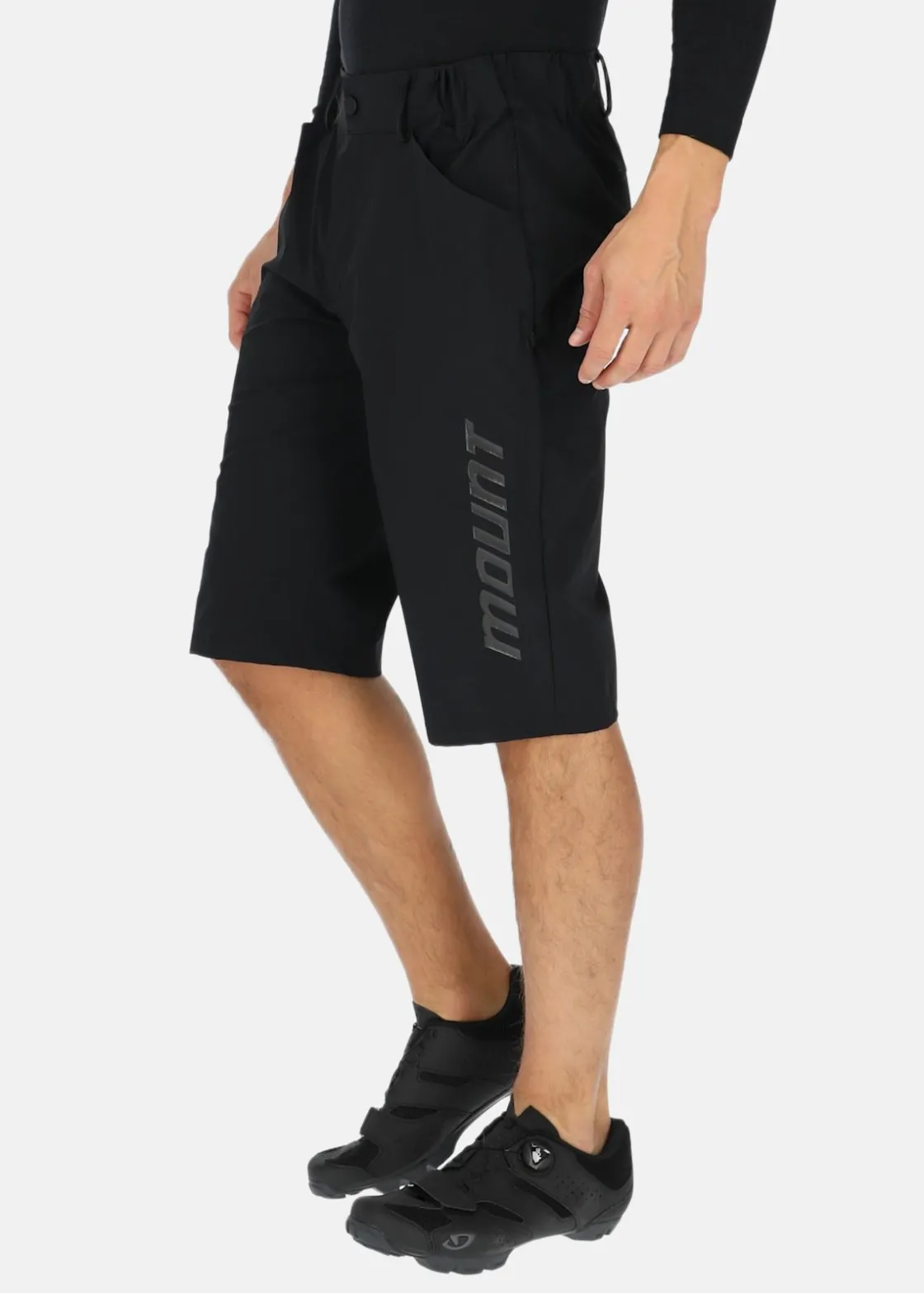 Hot Mount MTB 2-in-1 Stretch Padded Shorts Black