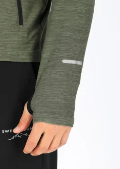 Sale Swedemount Multi Hood Fullzip Olive Melange/Black