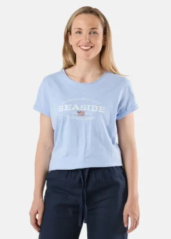 Outlet Seaside Nautical Tee W Lt. Blue