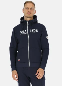 Sale Seaside Nautical Zip Hood Navy