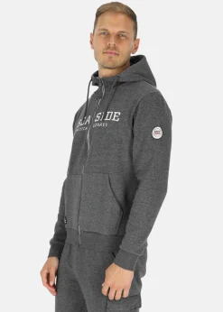 Clearance Seaside Nautical Zip Hood Grey Melange