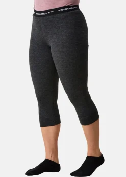 Best Swedemount Nepal Wool Terry Merino 3/4 Pants W Charcoal Melange