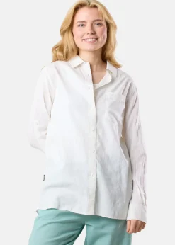 Seaside New Hampshire Linen LS Shirt W White