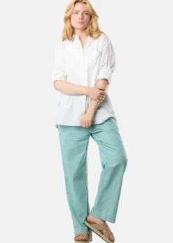 Seaside New Hampshire Linen LS Shirt W White