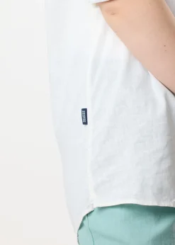 Seaside New Hampshire Linen LS Shirt W White