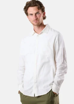 Seaside New Hampshire Linen LS Shirt White